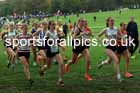Girls Under-15s relay, 2025 Northern Cross Country Relays, Graves Park, Sheffield. Photo: David T. Hewitson/Sports for All Pics